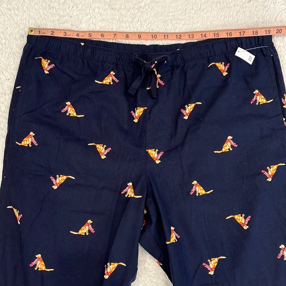 GAP Flannel Cotton Navy Dog Pj’s Pyjama Pants - Picture 9 of 11